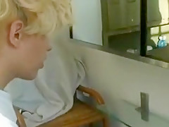 Blonde In Bathroom