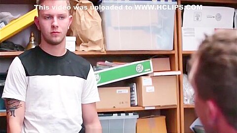 Blonde Straight Twink Boy Caught And Fucked By Jock Officer