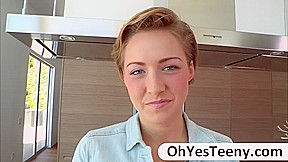 Blonde chick Bailey Bae drives a big cock in hardcore sex