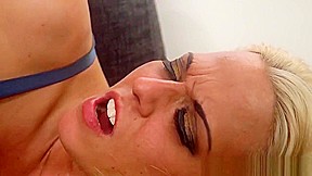 Blonde european has anal