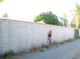 Blonde getting huge black dicks in gangbang