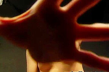 Blonde teen 18+ dominatrix tortures her serf