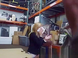Blondie Blow Milf Hot Milf Banged At The Pawnshop