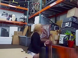 Blondie Blow Milf Hot Milf Banged At The Pawnshop