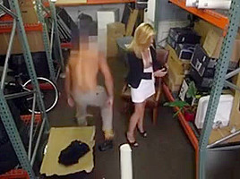 Blondie Blow Milf Hot Milf Banged At The Pawnshop