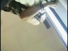Blondie wears a dress that calls for up skirt porn