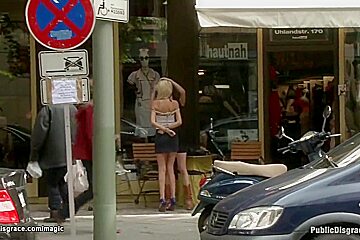 Bound Blonde Throat Fucked In Public With Princess Donna Dolore, Princess Donna And Zenza Raggi