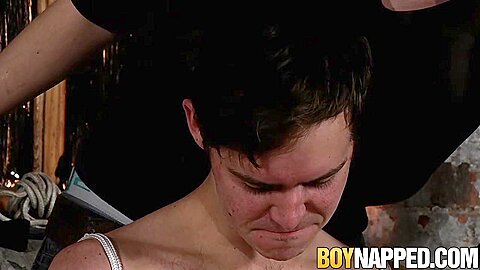 Bound Steven Prior wax tormented by kinky Ashton Bradley