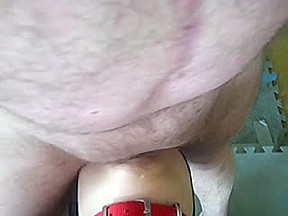 Bound asian slave sucks cock and rims ass 1