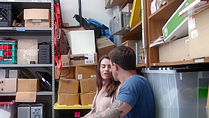 Boyfriend Has No Mercy For His Shoplifting Girlfriend