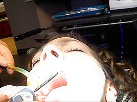 Braces Cleaning, dental fetish