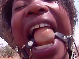Braided Ebony Waitress Slut Deepthroating Black Dick For Tip