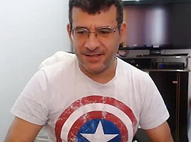 Brazilian guy showing off on cam 2