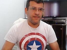 Brazilian guy showing off on cam 2
