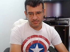 Brazilian guy showing off on cam 2