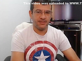 Brazilian guy showing off on cam 2