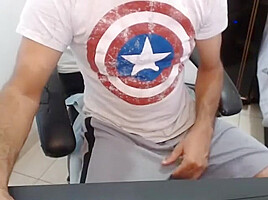 Brazilian guy showing off on cam 2