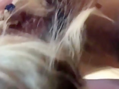 British BBW mature sucking my black cock