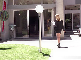Britney Amber scores a touchdown with a BBC