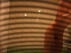 Bubble butt brunette captured on a shower