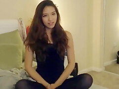 Busty Asian Dildos Her Tight Pussy