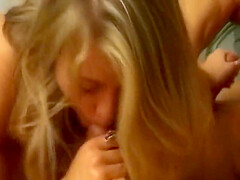Busty Blonde German Beauty Gets A Double Cumshot On Her Amazing Boobs