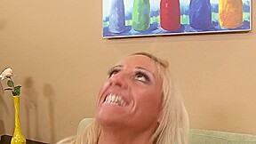 Busty Blonde Milf Gets Hard Fucked And Jizzed In Mouth