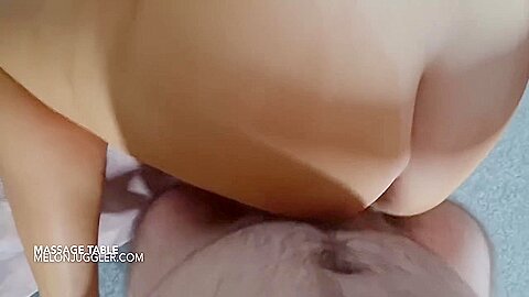 Busty Mabel Moore Fucks On A Massage Table And Gets An Awesome Facial