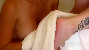 Busty Petite Asian Lesbian Has Oral
