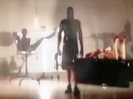 Busty Submissive Gets Pissed On And Fucked By Latex Maledoms