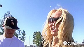 Busty Tits Blond Hair Girl Giving Head An With Diana Doll