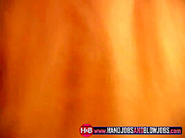 Busty cock slut sucks hard dick