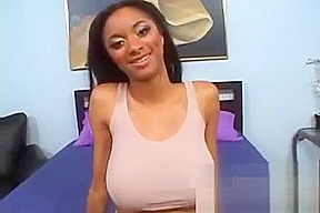 Busty ebony babe Tyra Moore fucked properly