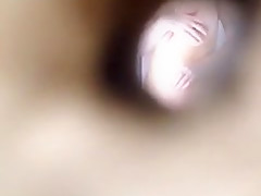 Busty flat mate getting out of the shower