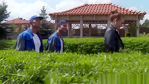 Busty russian babes dp fun with two plumbers