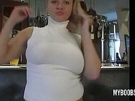 Busty teen 18+ Malina Striptease In Private Bar - MyBoobs
