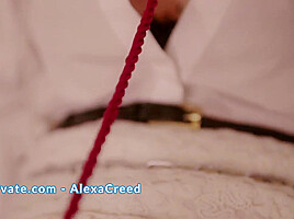 (CAN'T STOP MOANING) Alexa Creed Gets Tied Up and Vibed Hard Till Orgasm - SKYPRIVATE