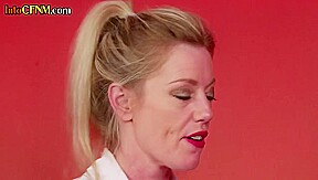 CFNM petite teen 18+ learns BJ and HJ in 3some with MILF