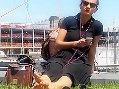 Candid NYC Sexy Feet Two women Soles