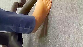 Candid barefeet foot and soles