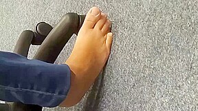 Candid barefeet foot and soles