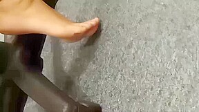 Candid barefeet foot and soles