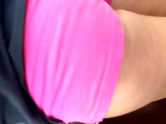 Candid pink shorts 2