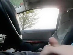 Car flasher ejaculates as two ladies walk by