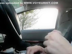 Car flasher ejaculates as two ladies walk by
