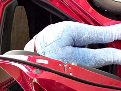 Car wash Mexican milf jeans 1