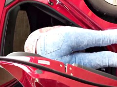 Car wash Mexican milf jeans 1