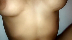Caramel hottie enjoys a big dick