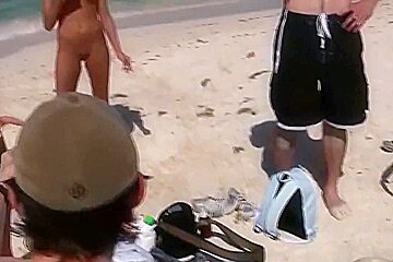 Carli Banks nude beach public