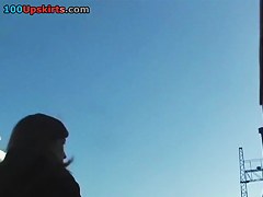 Catching up with upskirt cutie